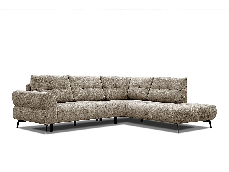 SALVINI Ecksofa 5-Sitzer rechts, taupe