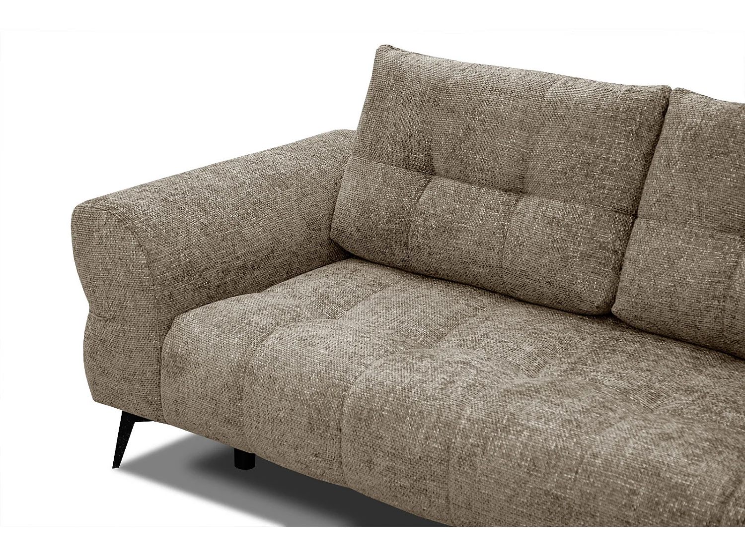 SALVINI Ecksofa 5-Sitzer rechts, taupe