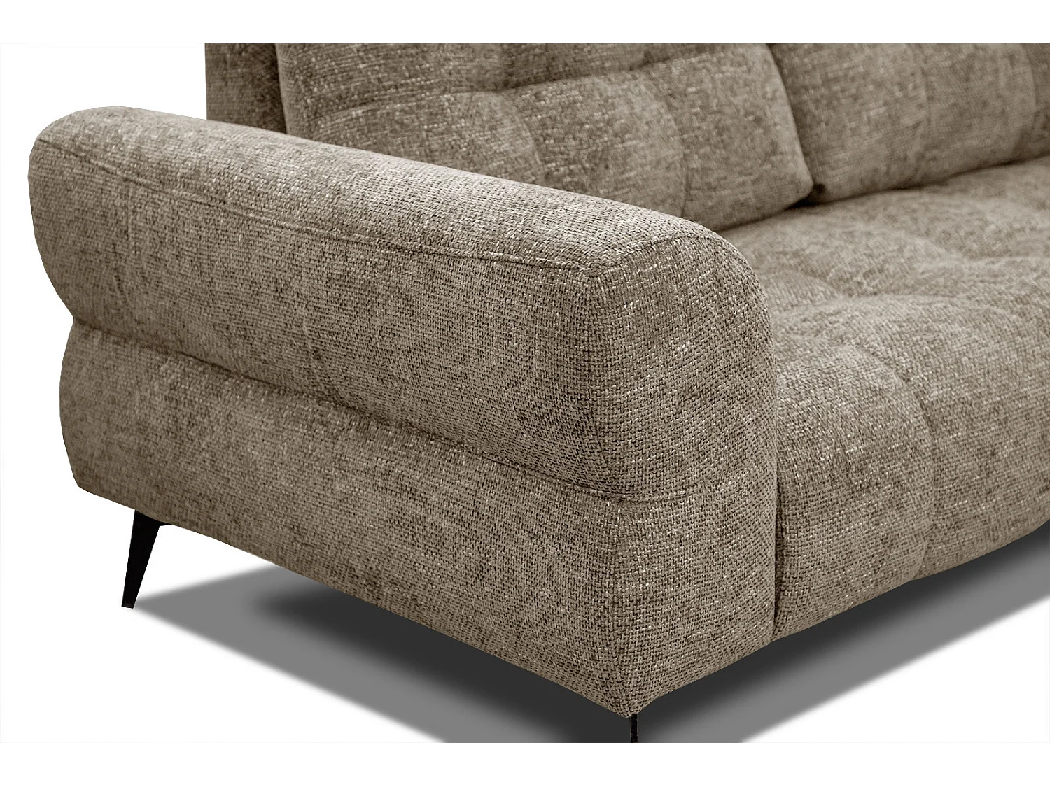 SALVINI Ecksofa 5-Sitzer rechts, taupe