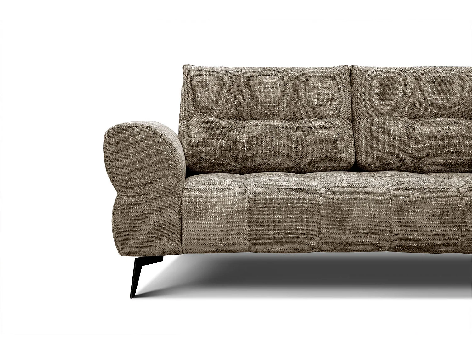 SALVINI Ecksofa 5-Sitzer rechts, taupe