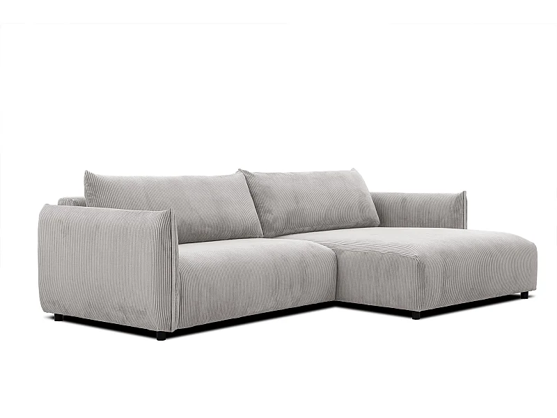 TAUER Ecksofa 5-Sitzer, perlweiß