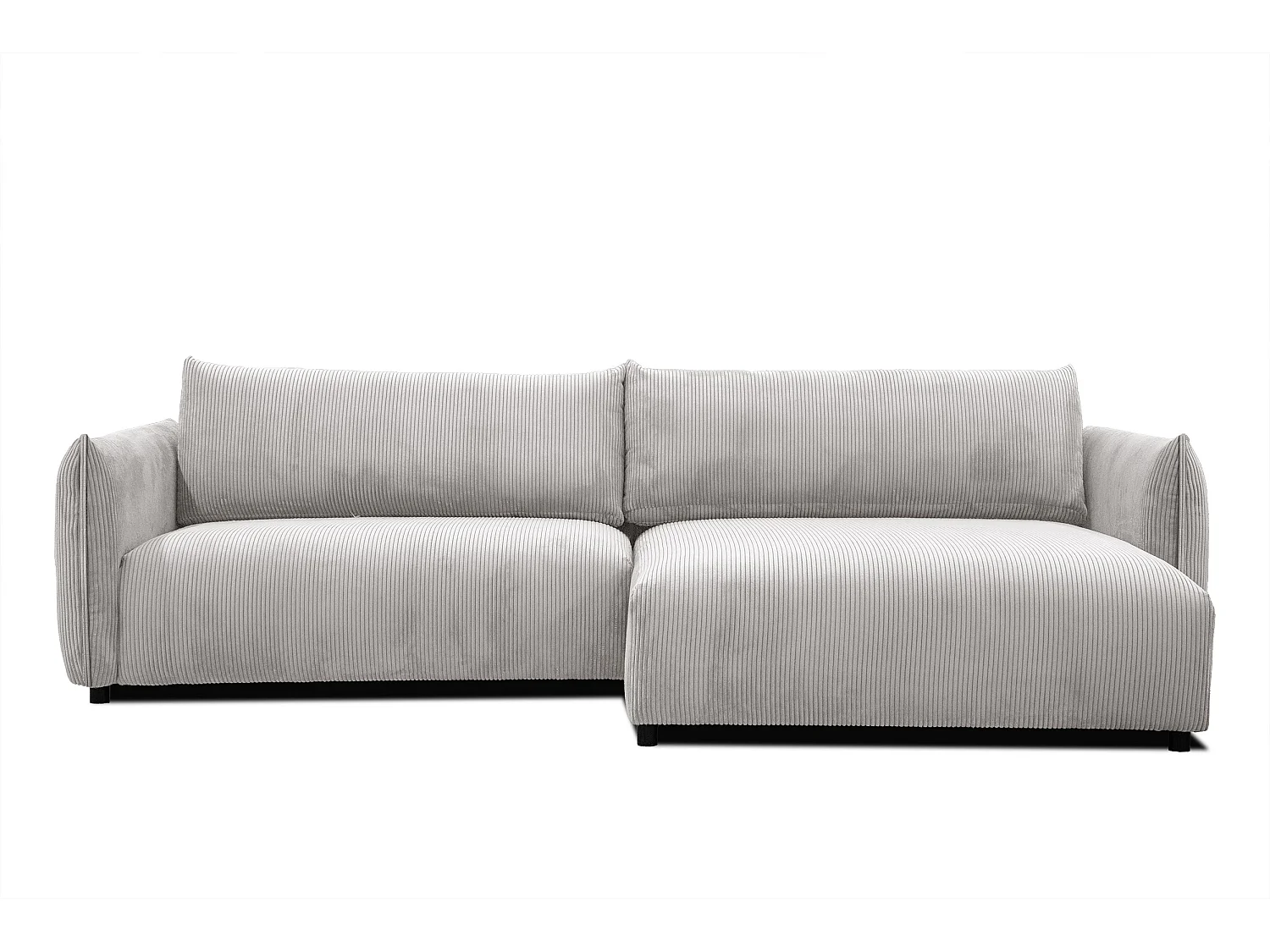 TAUER Ecksofa 5-Sitzer, perlweiß