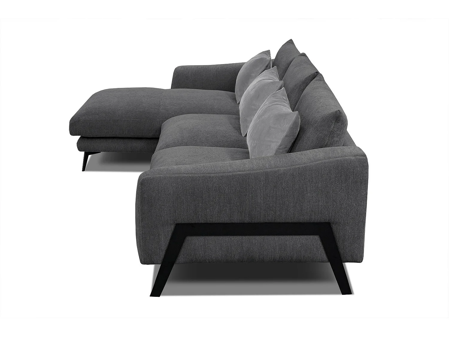 WINTER Ecksofa 4-Sitzer links, graphit