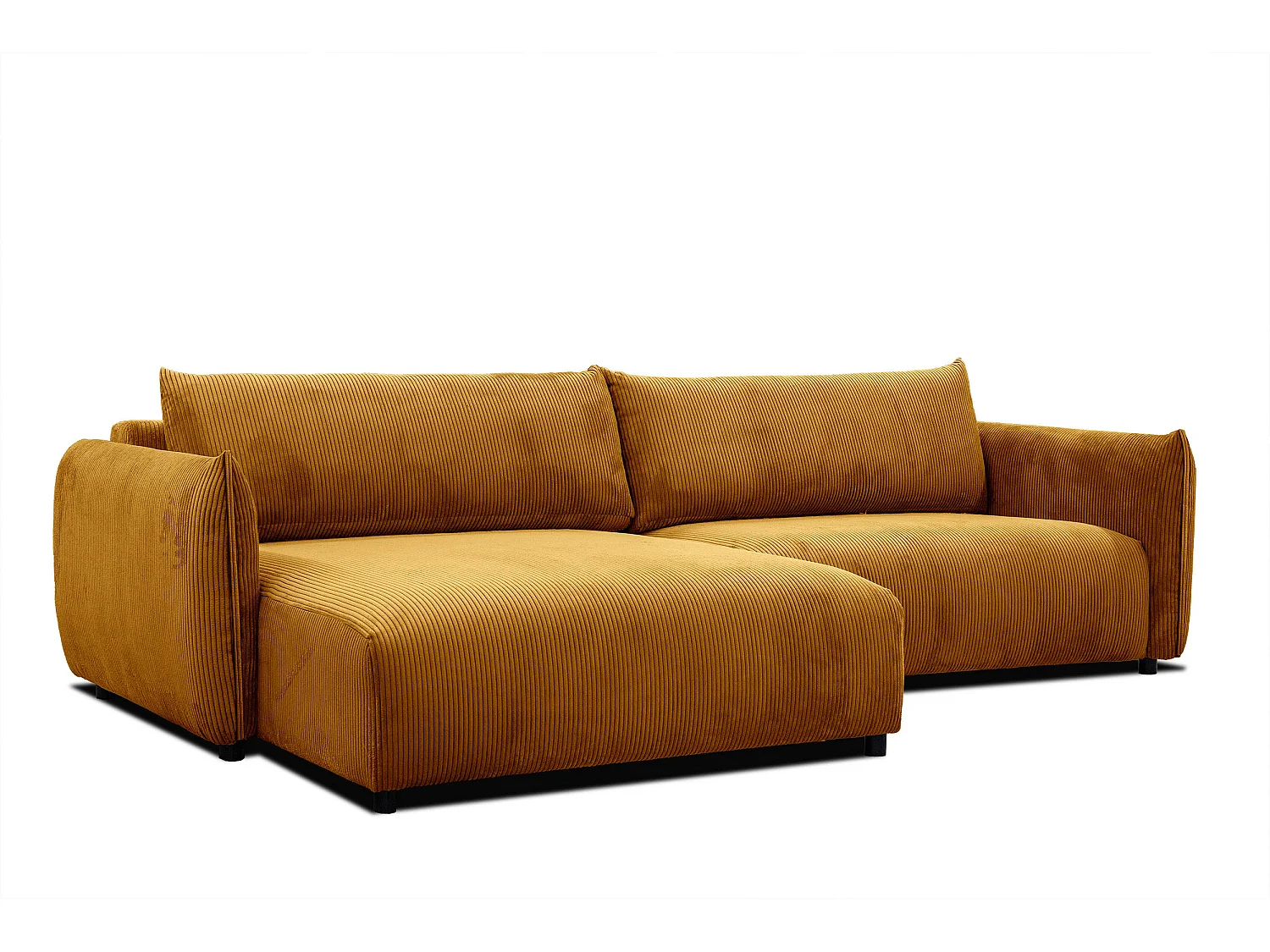 TAUER Ecksofa 5-Sitzer, safran
