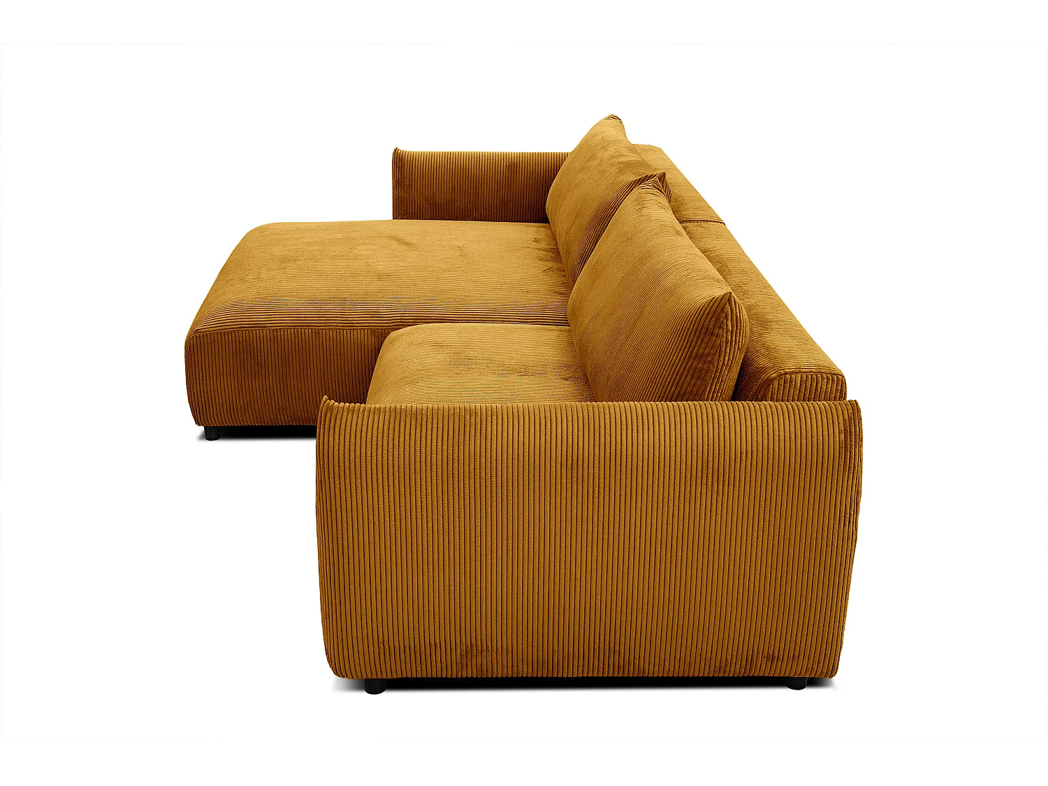 TAUER Ecksofa 5-Sitzer, safran