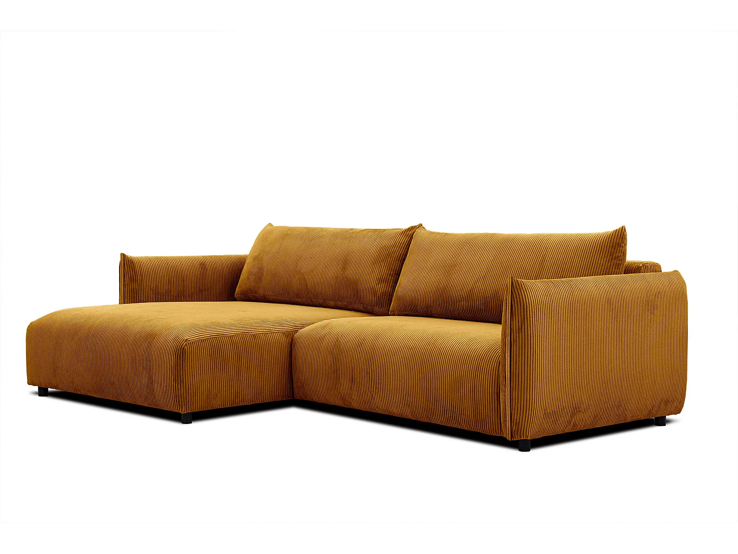 TAUER Ecksofa 5-Sitzer, safran