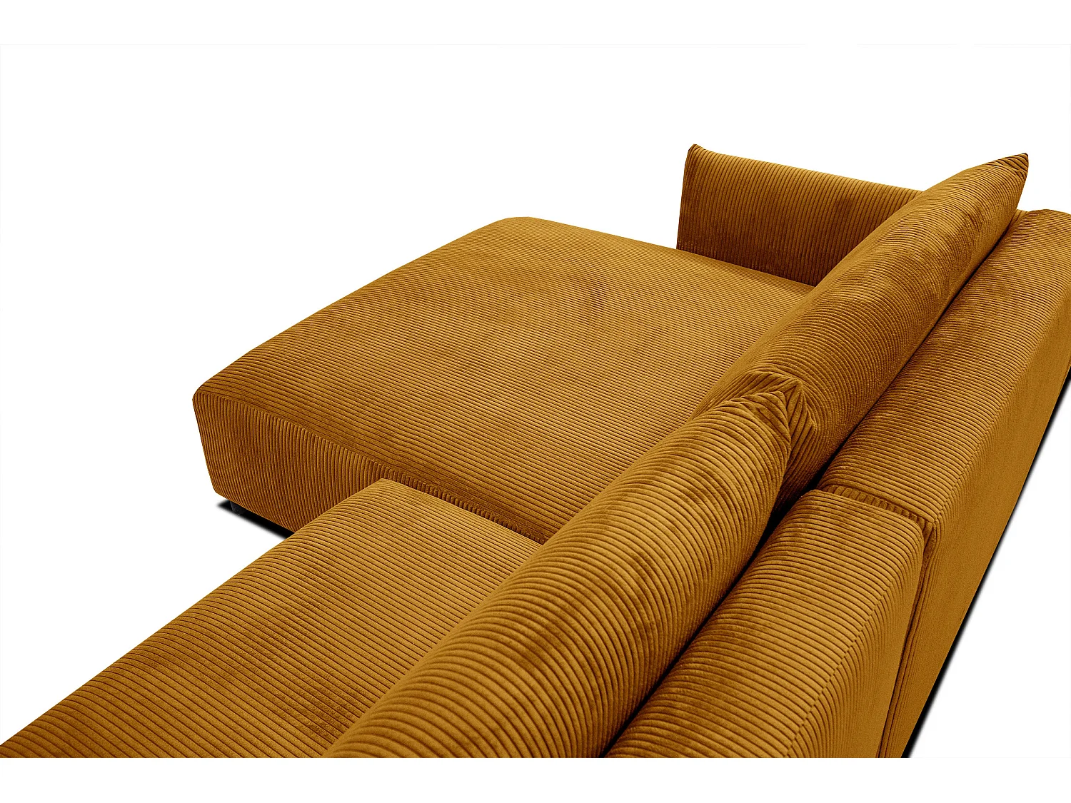 TAUER Ecksofa 5-Sitzer, safran