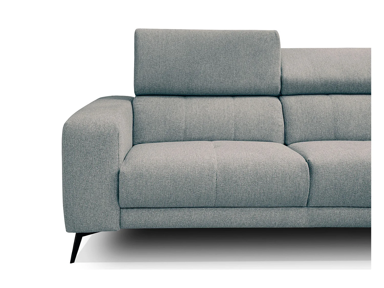 MORELLO Ecksofa 5-Sitzer rechts mit verstellbare Kopfstützen, mint