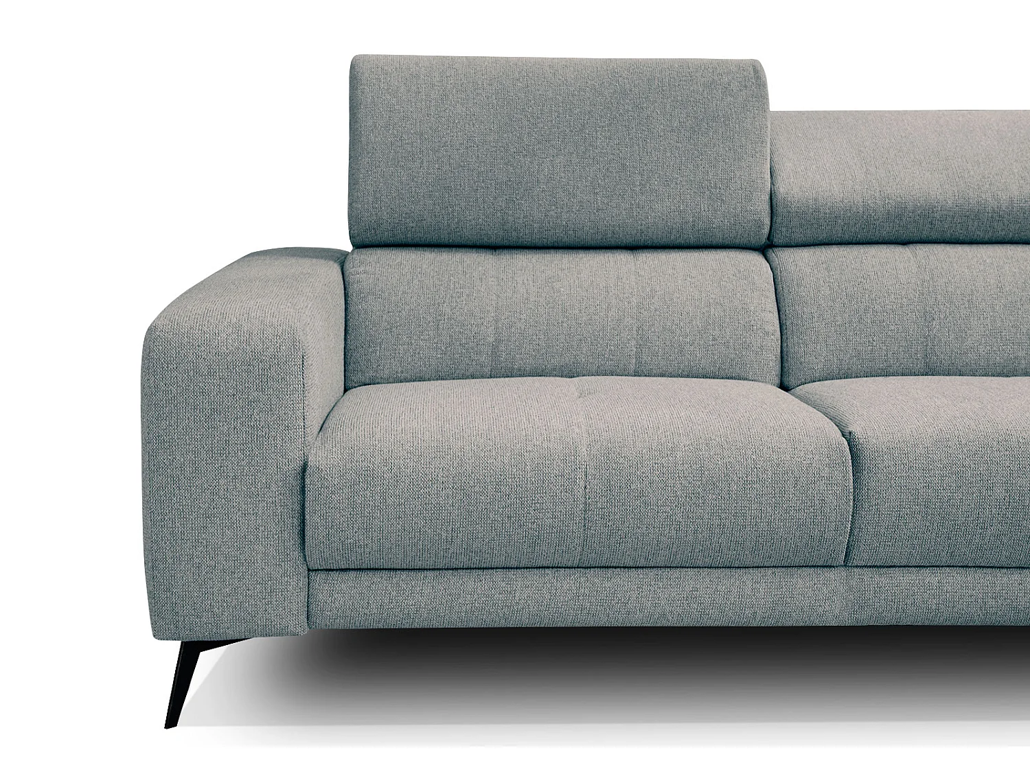 MORELLO Ecksofa 5-Sitzer rechts mit verstellbare Kopfstützen, mint