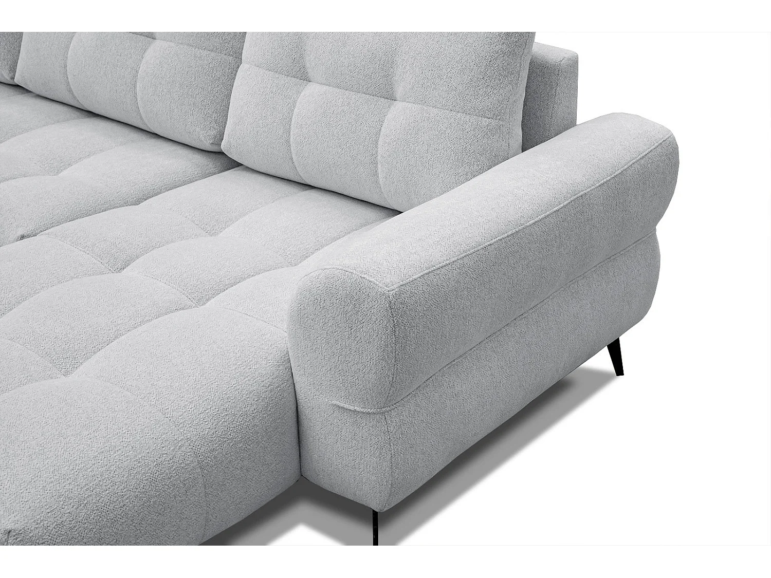 SALVINI Ecksofa 4-Sitzer rechts, hellgrau