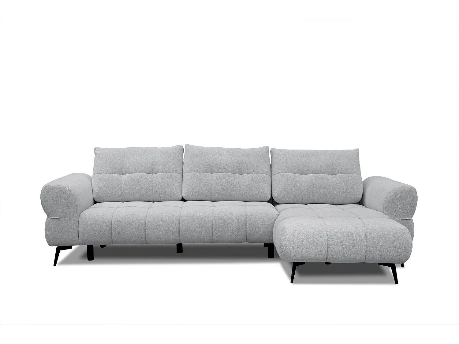 SALVINI Ecksofa 4-Sitzer rechts, hellgrau