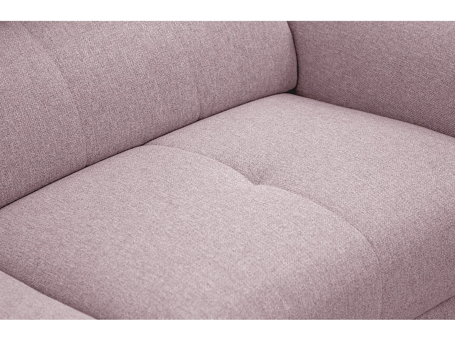 MATERA Sofa 3-Sitzer mit verstellbare Kopfstützen, rosé