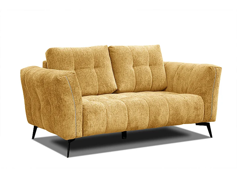KALMER Sofa 2-Sitzer, senfgelb