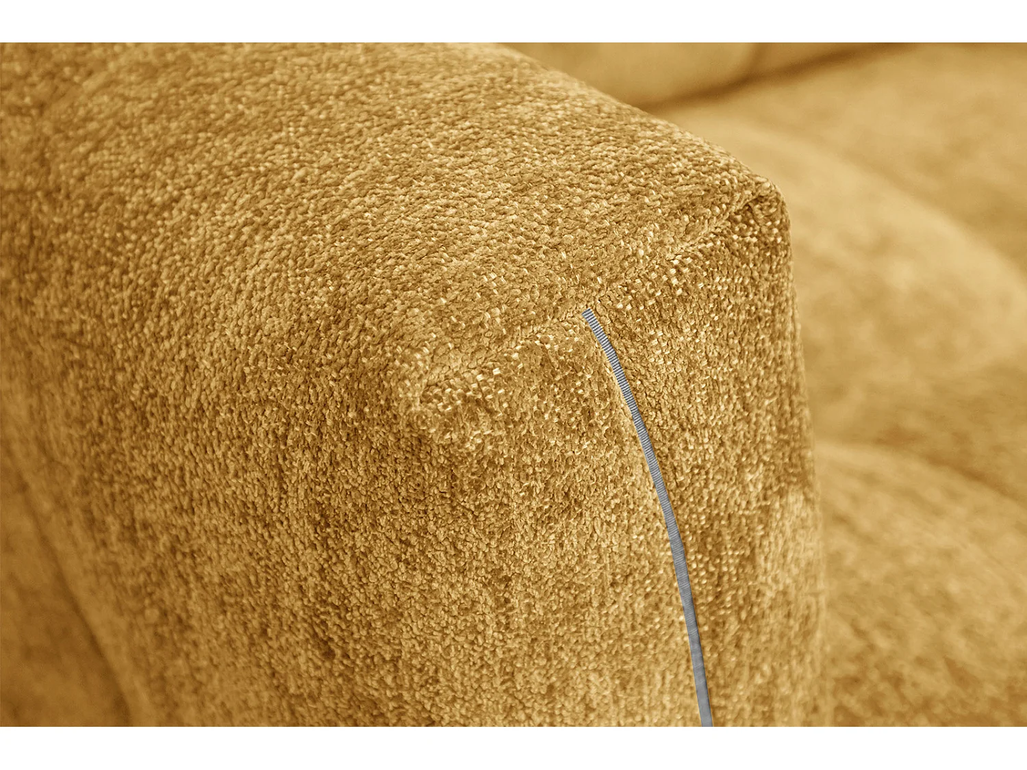 KALMER Sofa 2-Sitzer, senfgelb