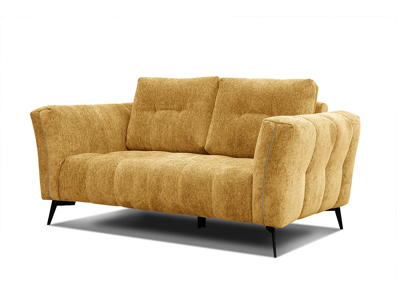 KALMER Sofa 2-Sitzer, senfgelb