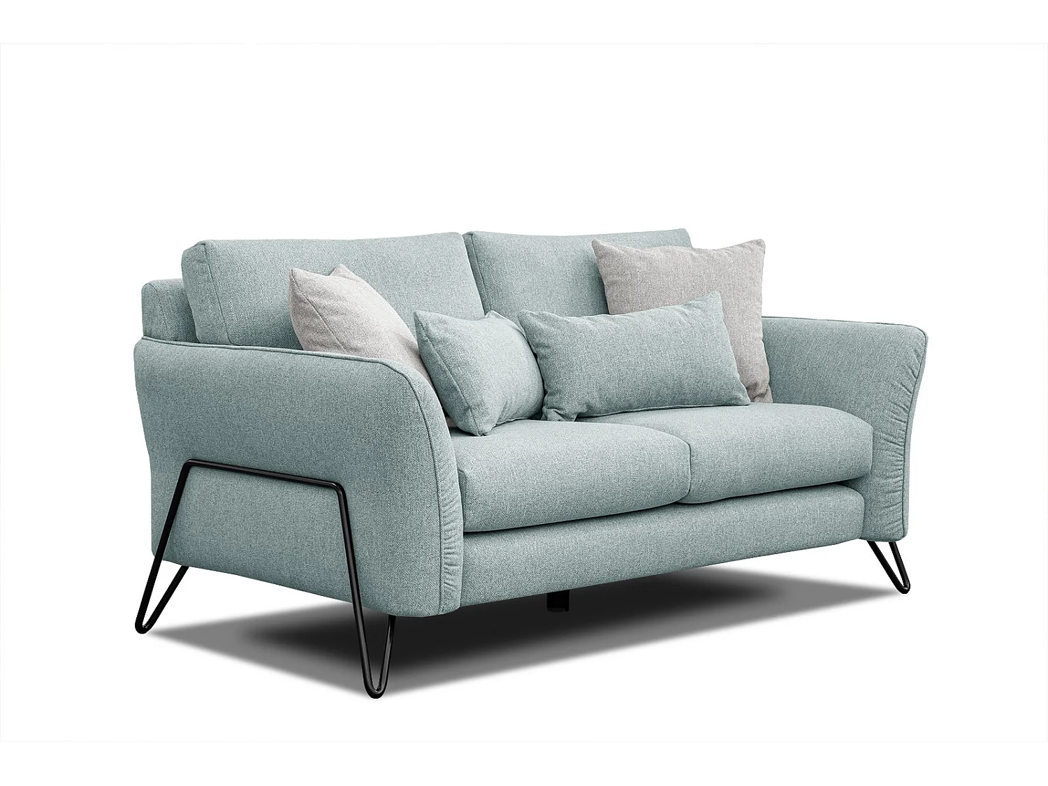 LOREM Sofa 2-Sitzer, minzegrün