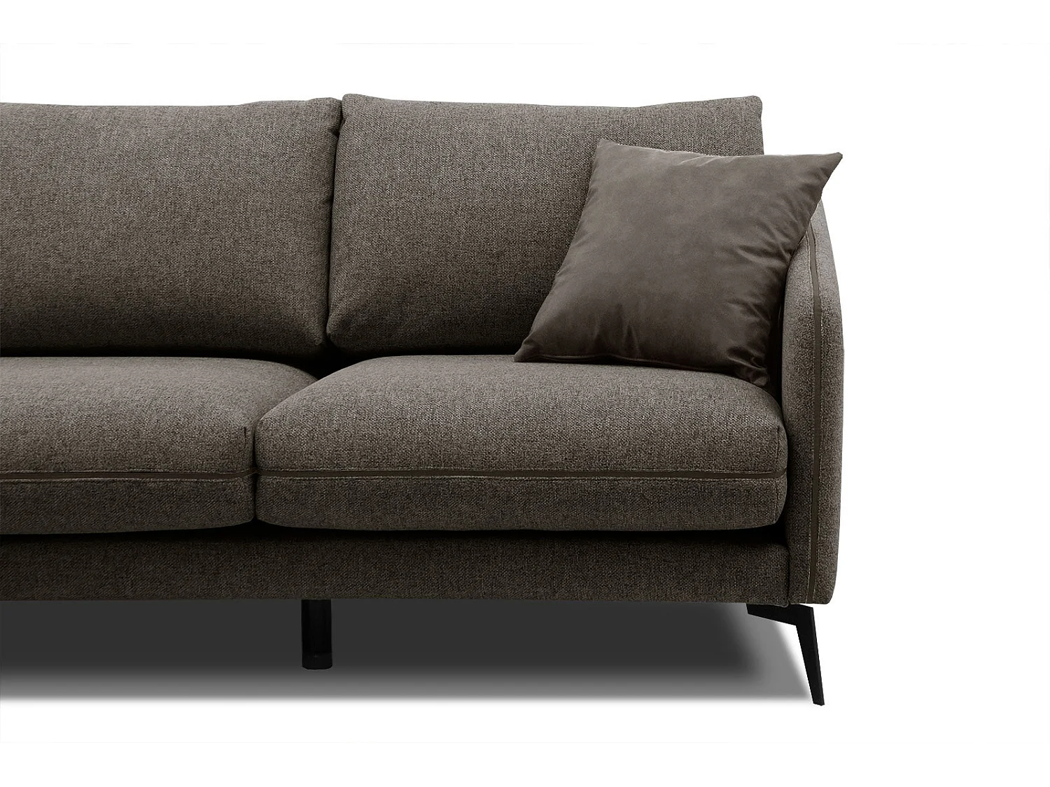 SOGEL Ecksofa 4-Sitzer links, taupe