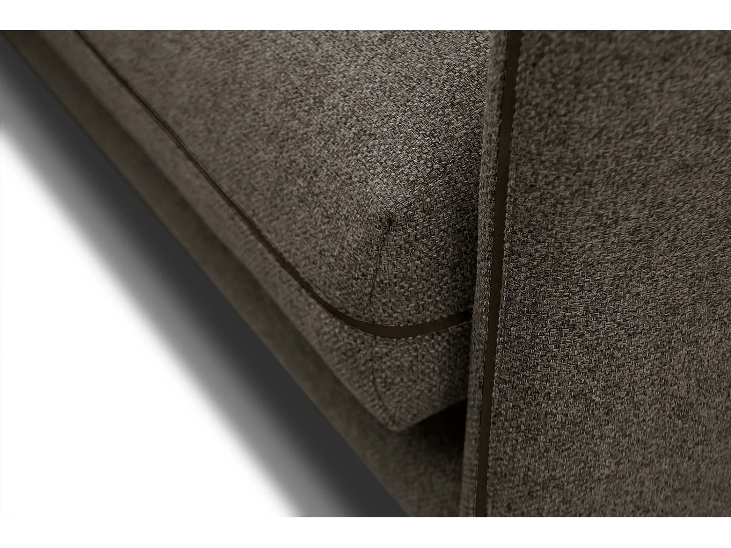 SOGEL Ecksofa 4-Sitzer links, taupe