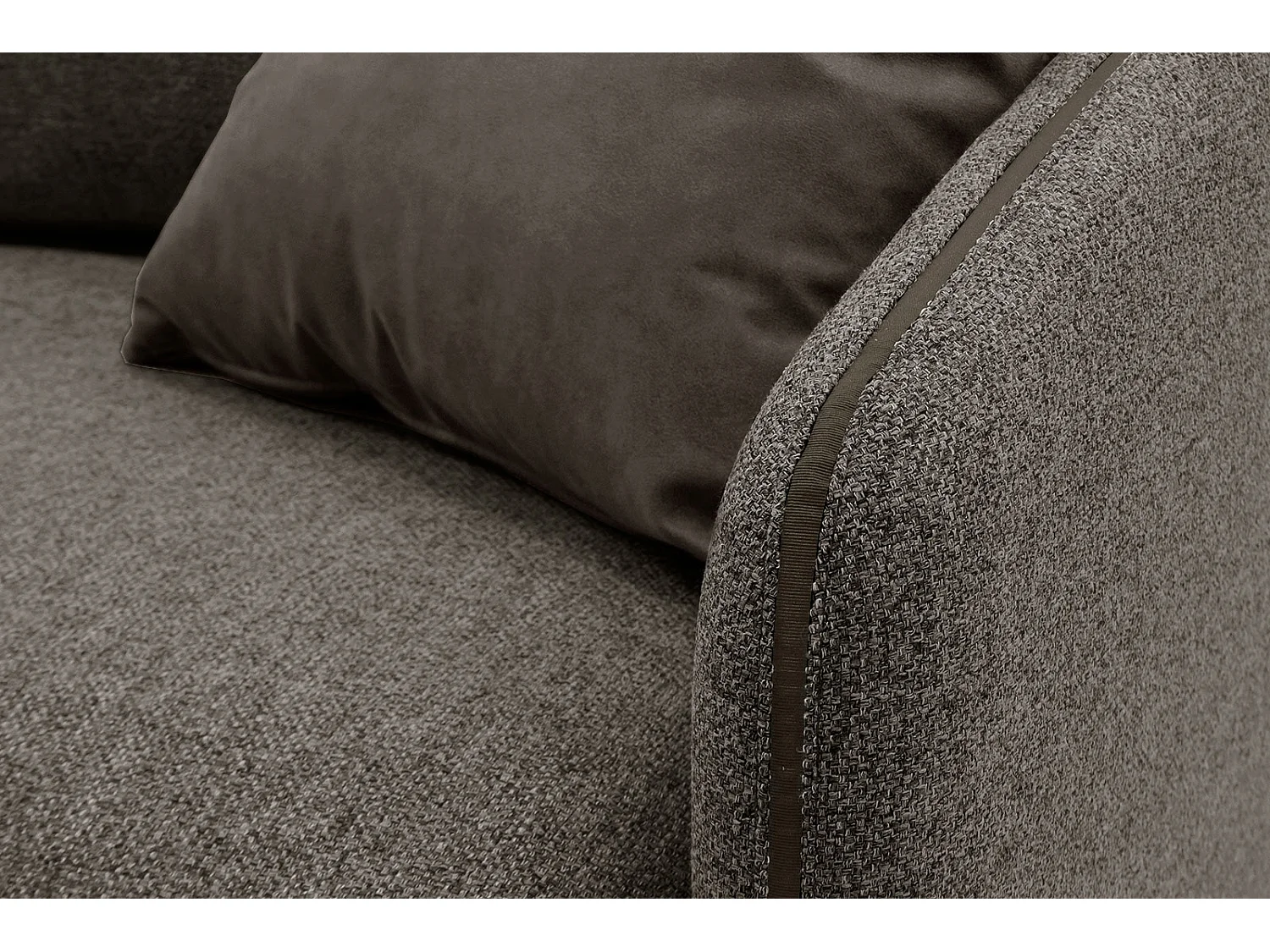 SOGEL Ecksofa 4-Sitzer links, taupe