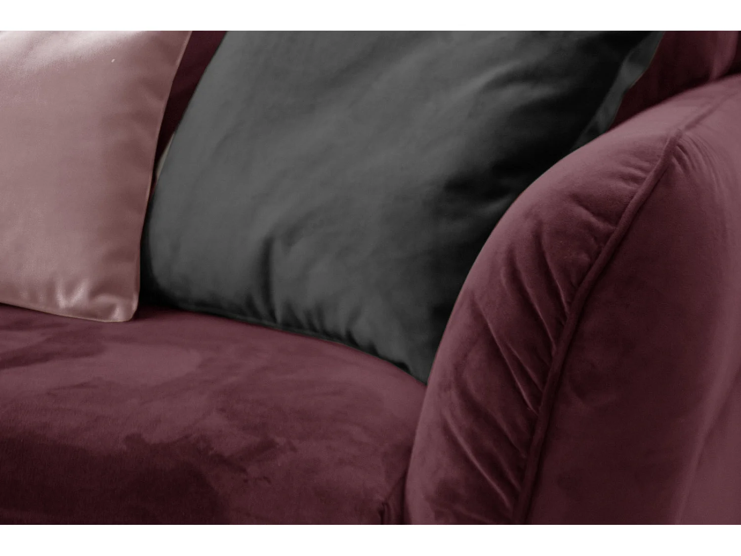 FIGARI Sofa 3-Sitzer, bordeaux