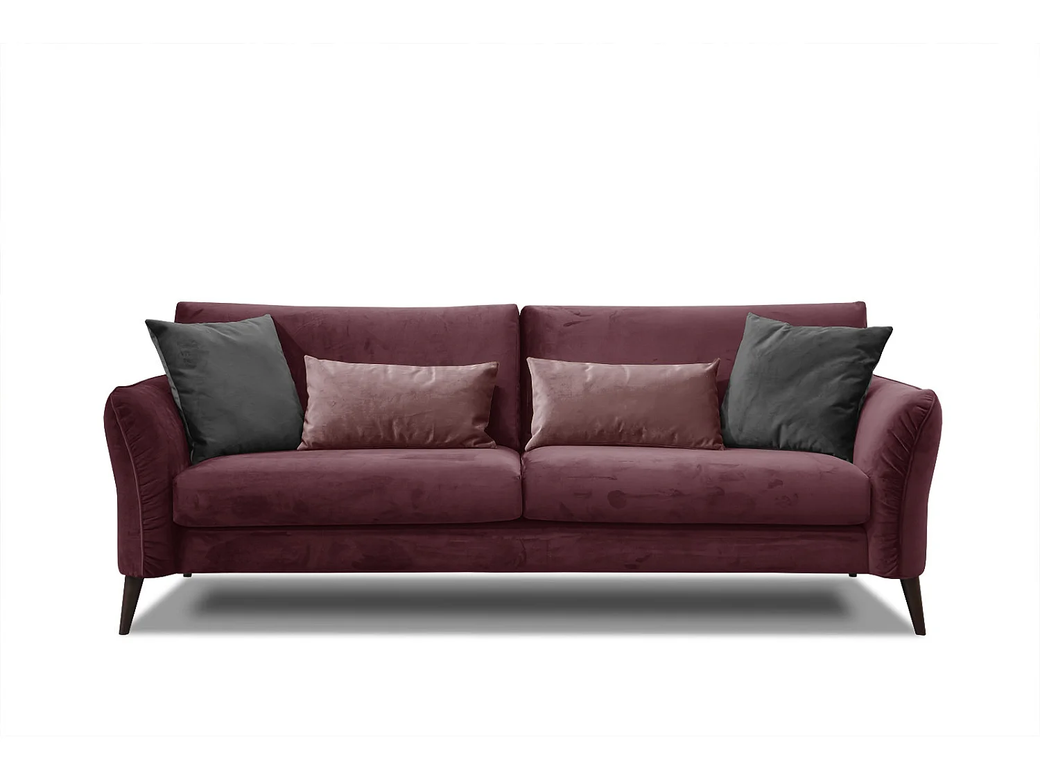 FIGARI Sofa 3-Sitzer, bordeaux