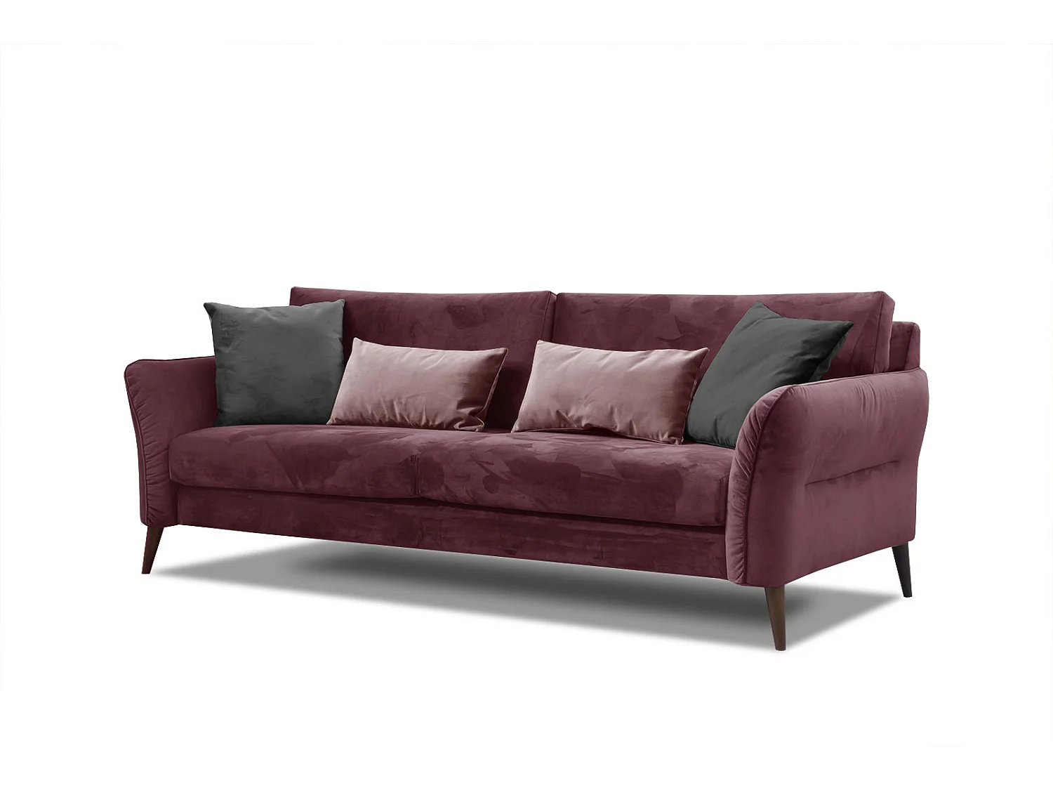 FIGARI Sofa 3-Sitzer, bordeaux