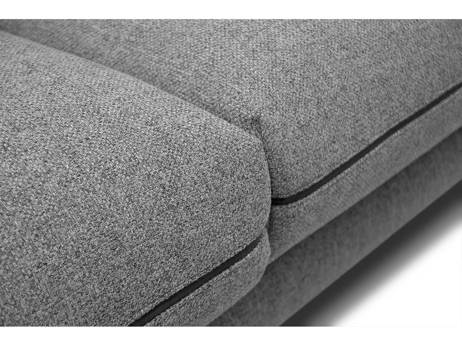 SOGEL Ecksofa 4-Sitzer links, grau