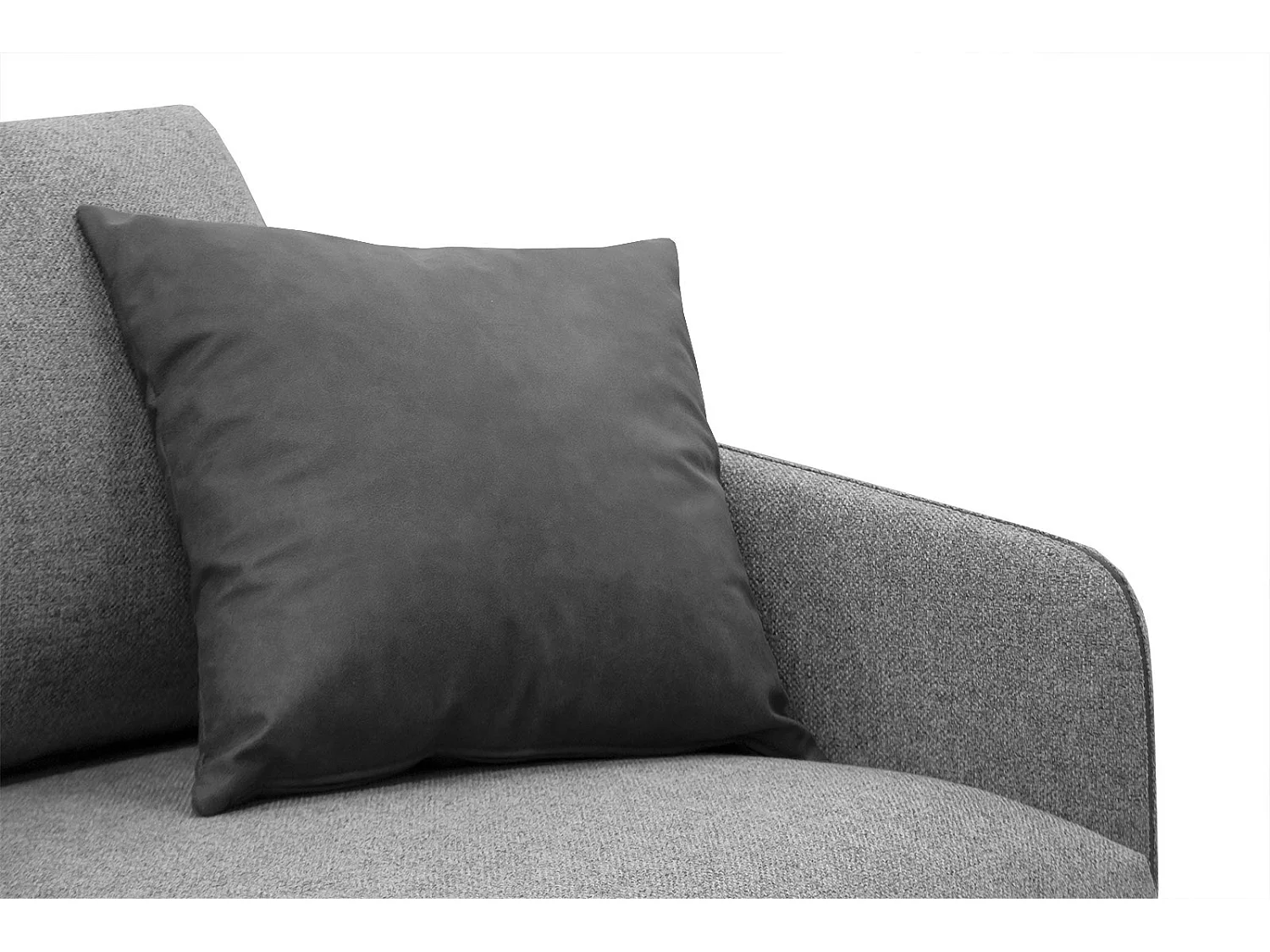 SOGEL Ecksofa 4-Sitzer links, grau