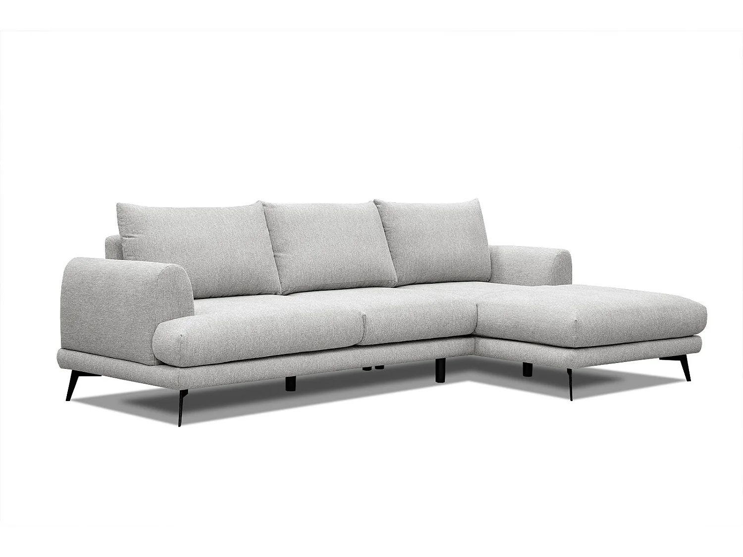 ADRIA Ecksofa 4-Sitzer rechts, creme