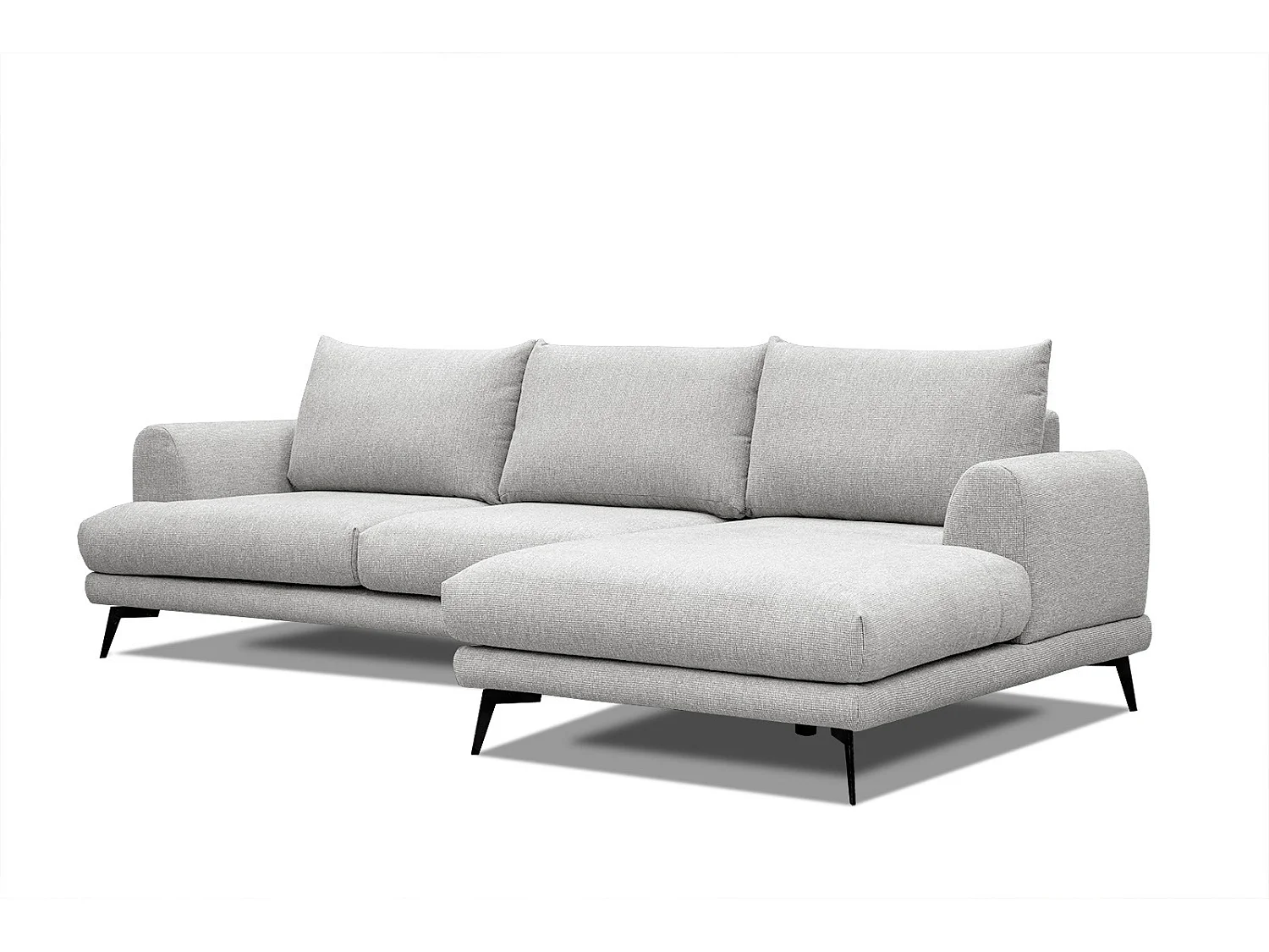 ADRIA Ecksofa 4-Sitzer rechts, creme