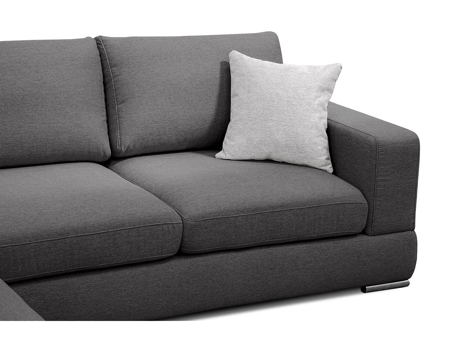 OTTO Ecksofa 4-Sitzer links, dunkelgrau