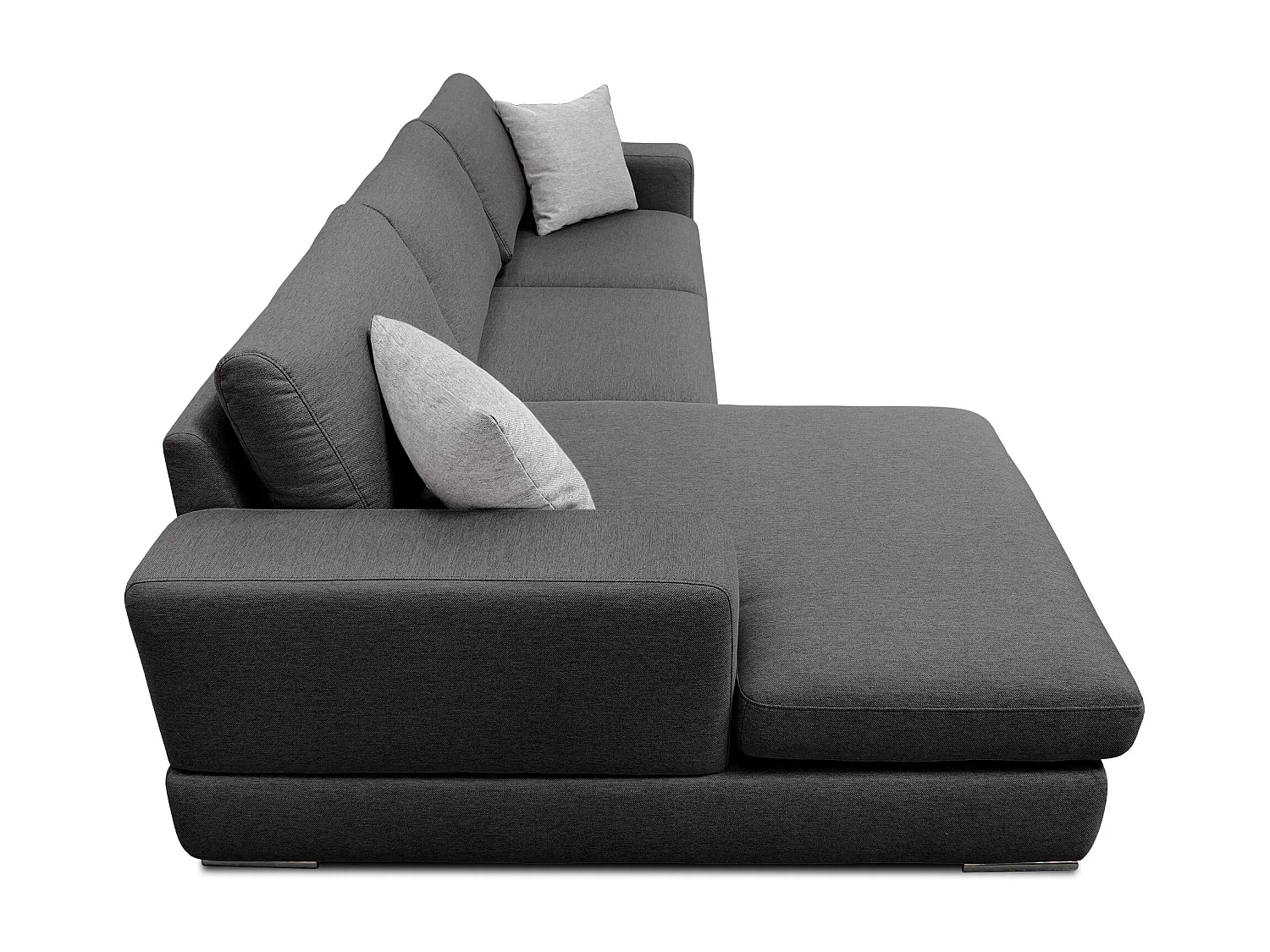 OTTO Ecksofa 4-Sitzer links, dunkelgrau