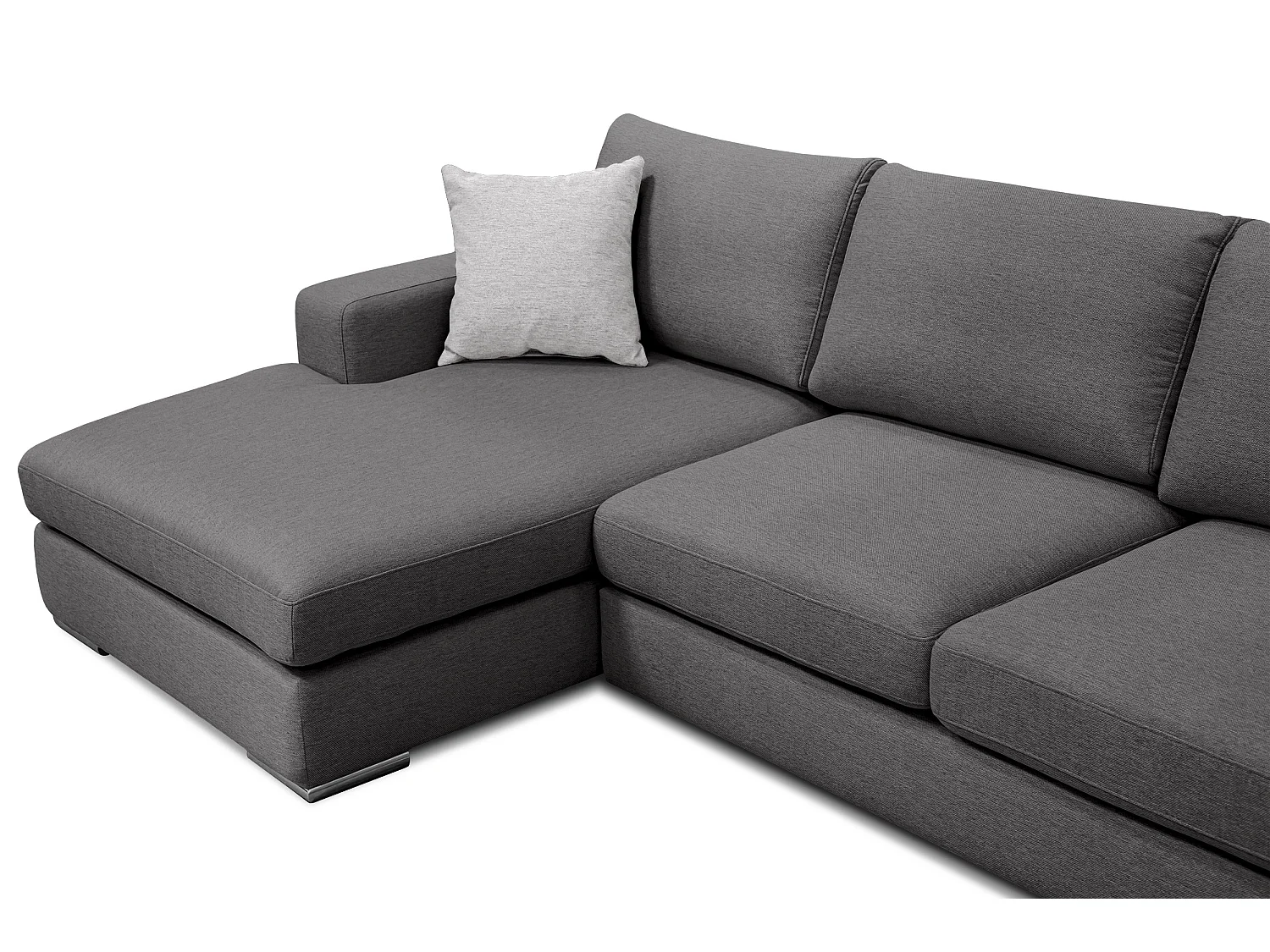 OTTO Ecksofa 4-Sitzer links, dunkelgrau