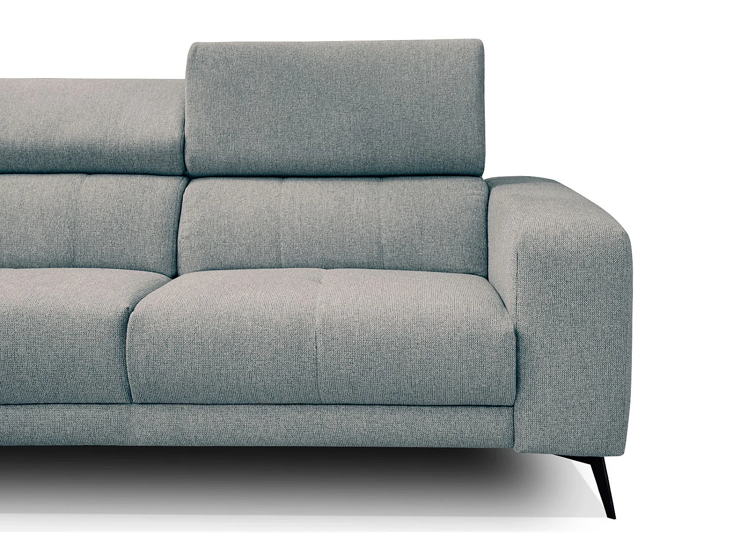 MORELLO Ecksofa 5-Sitzer links mit verstellbare Kopfstützen, mint