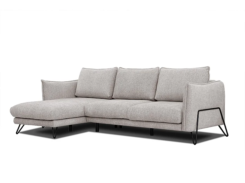 HOSTEN Ecksofa 4-Sitzer links, beige