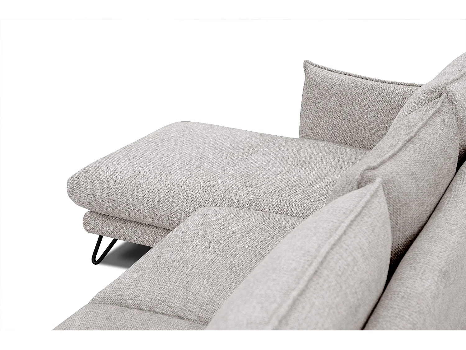 HOSTEN Ecksofa 4-Sitzer links, beige