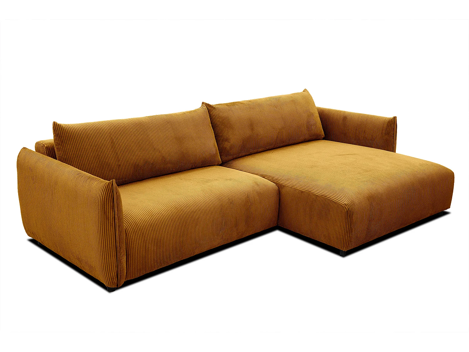 TAUER Ecksofa 5-Sitzer, safran