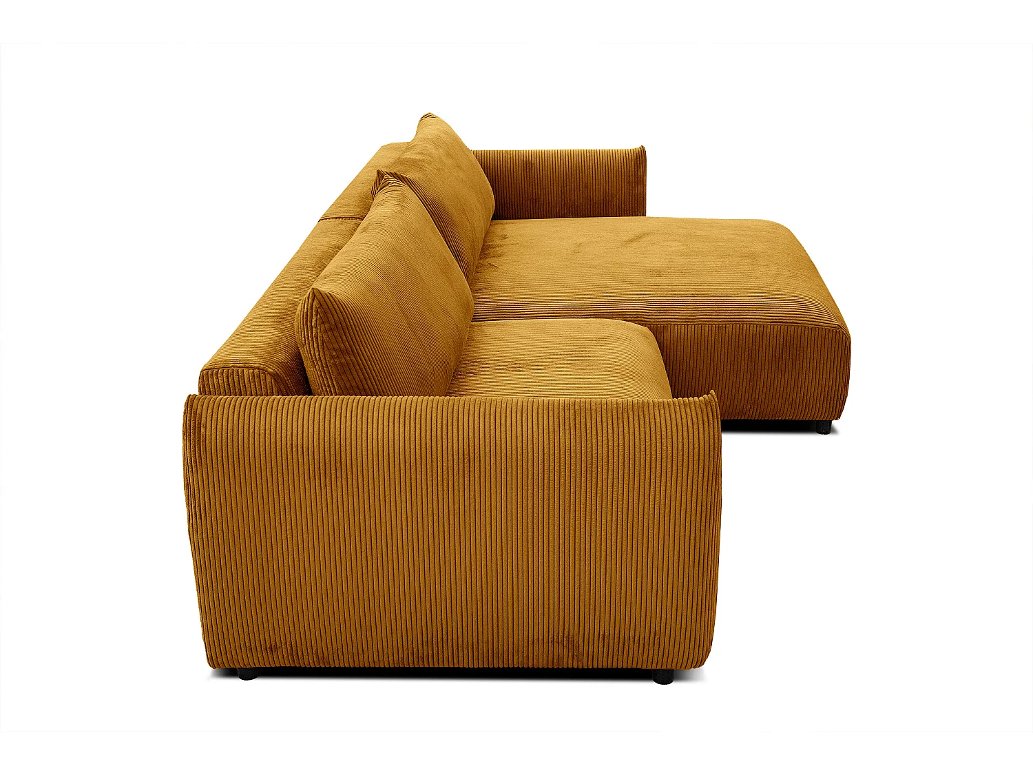 TAUER Ecksofa 5-Sitzer, safran