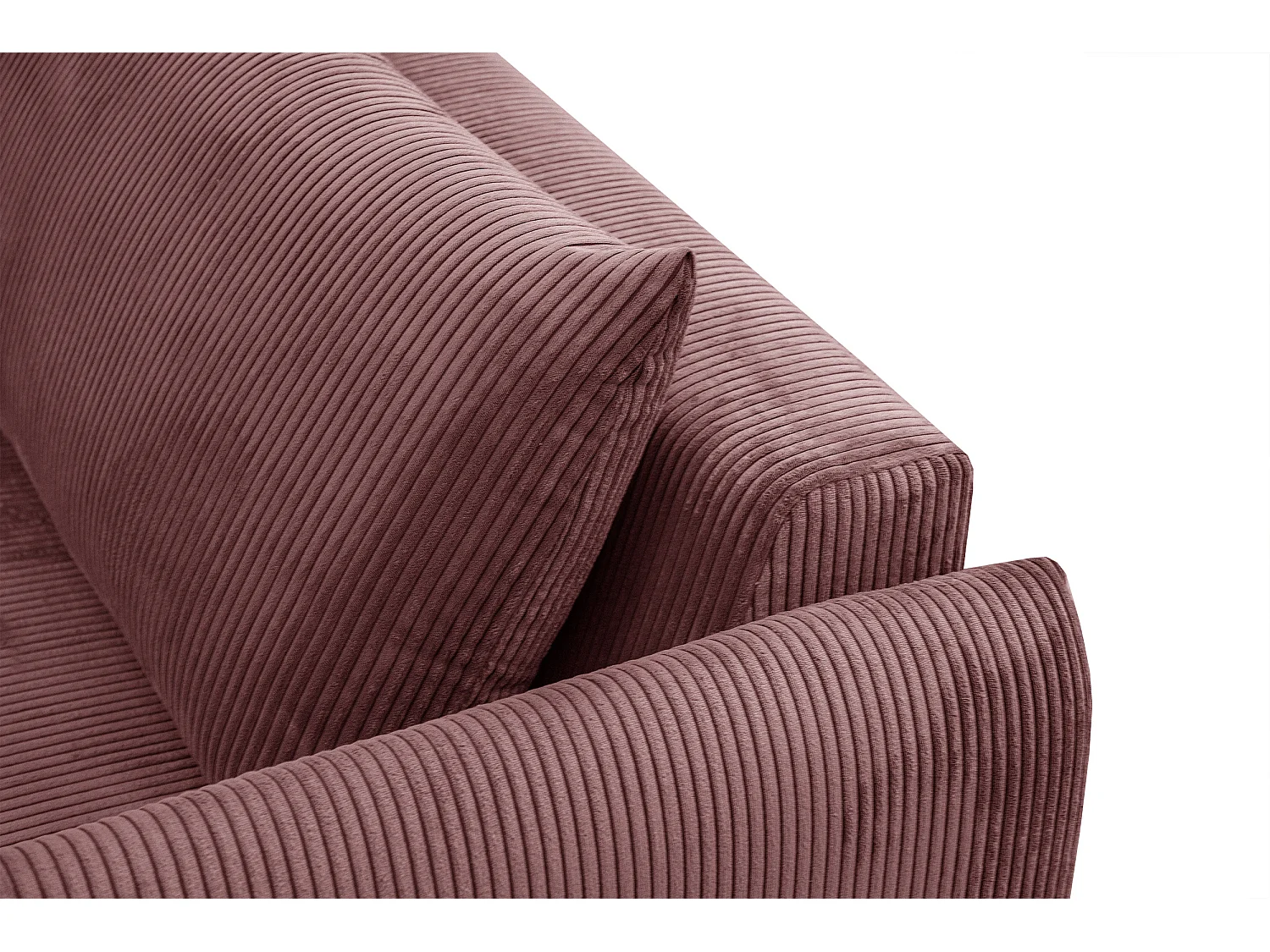 TAUER Ecksofa 5-Sitzer, altrosa