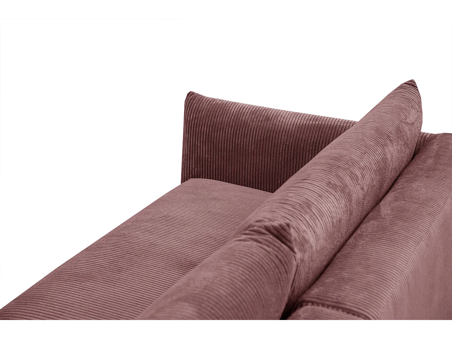 TAUER Ecksofa 5-Sitzer, altrosa