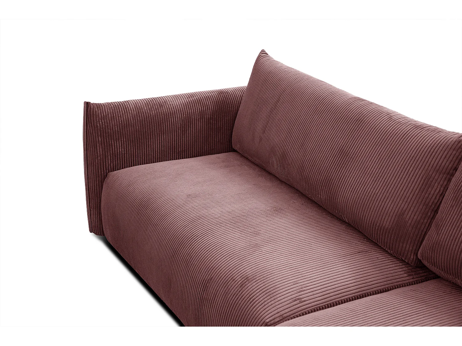 TAUER Ecksofa 5-Sitzer, altrosa