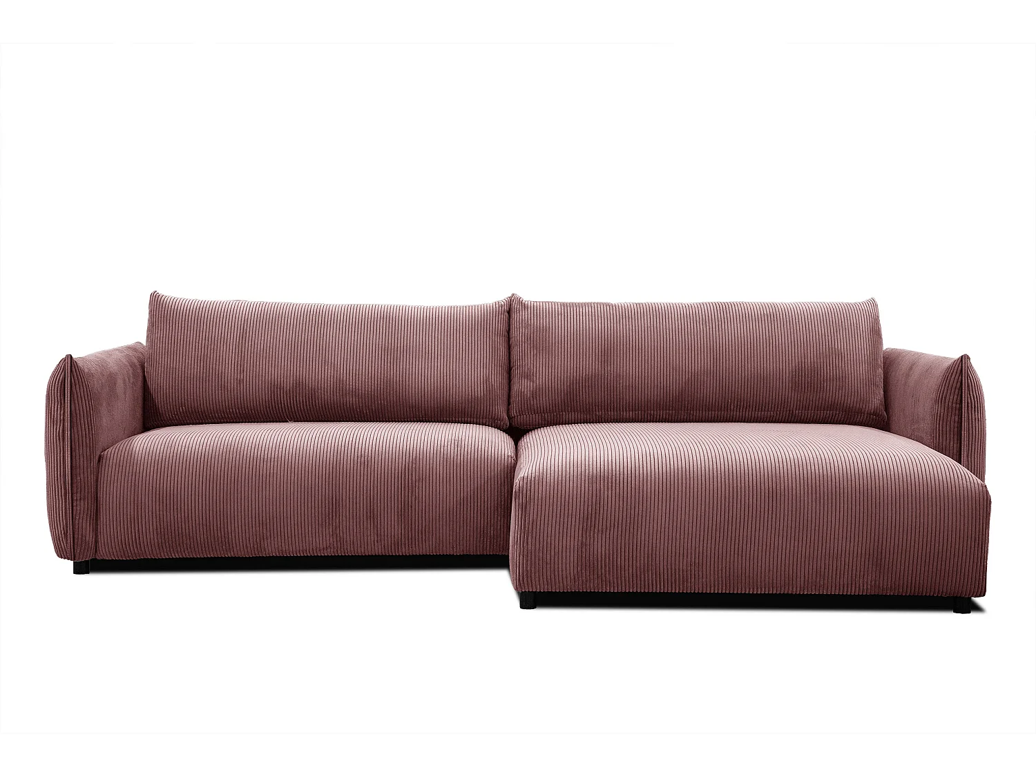 TAUER Ecksofa 5-Sitzer, altrosa