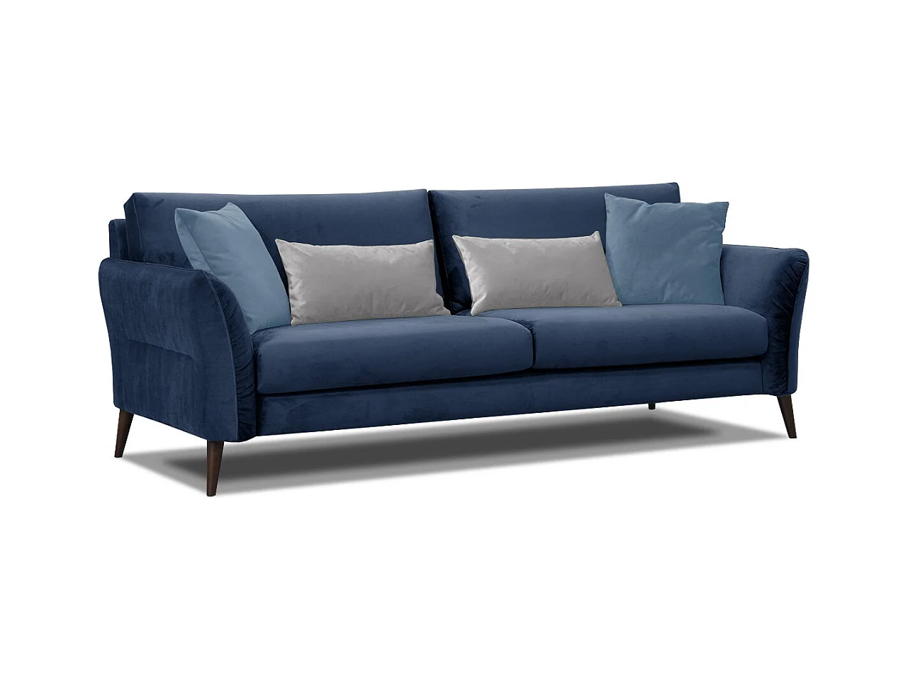 CANAPE FIGARI 3 places tissu bleu foncé