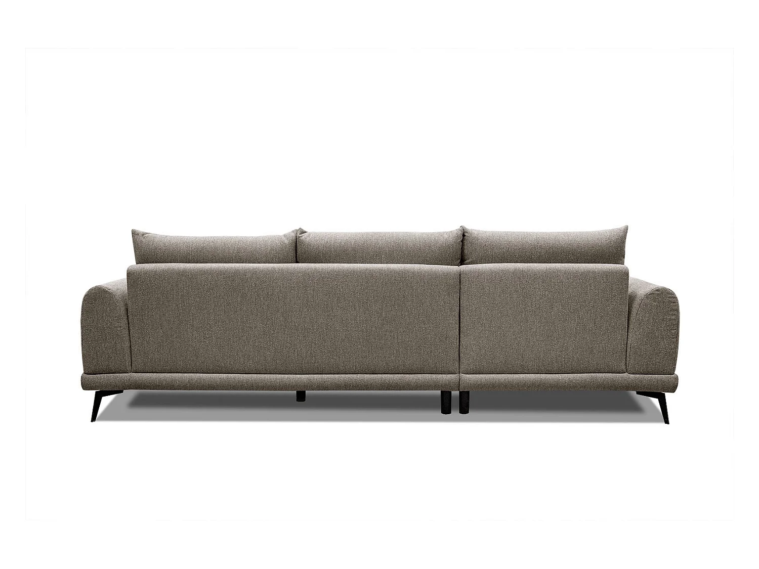 ADRIA Ecksofa 4-Sitzer links, taupe