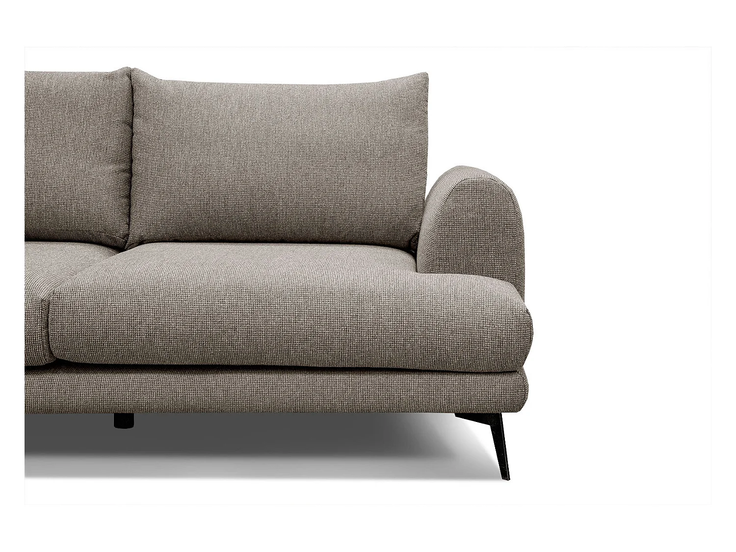 ADRIA Ecksofa 4-Sitzer links, taupe