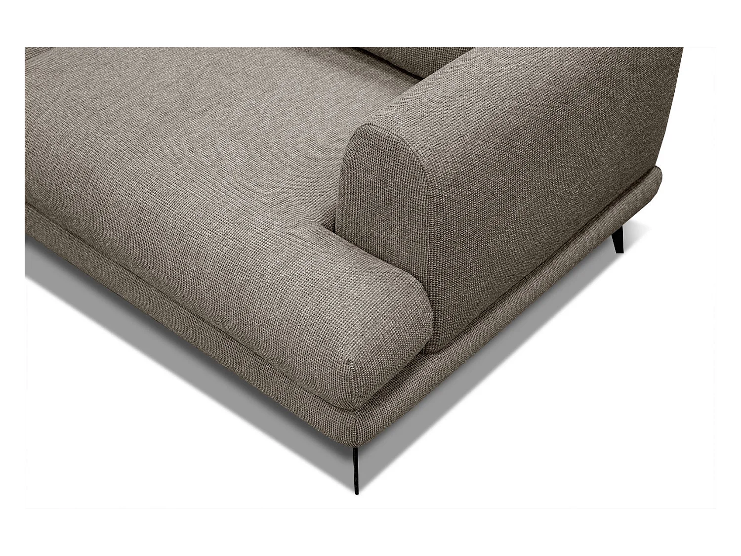 ADRIA Ecksofa 4-Sitzer links, taupe