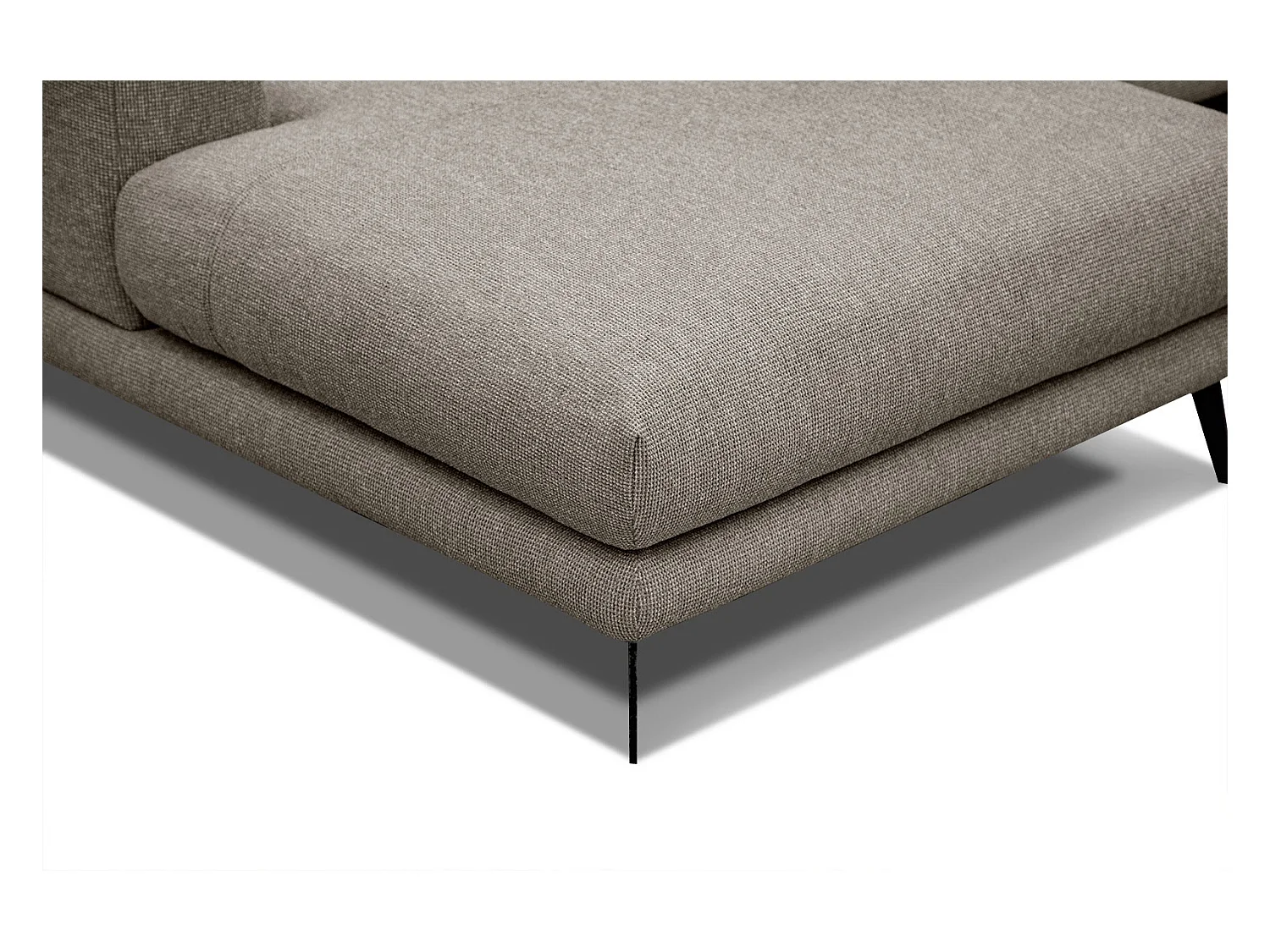 ADRIA Ecksofa 4-Sitzer links, taupe