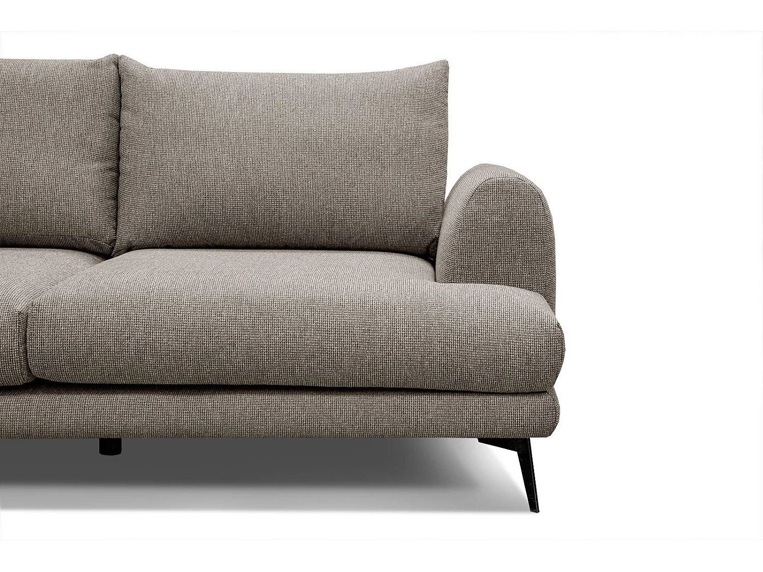 ADRIA Ecksofa 4-Sitzer links, taupe