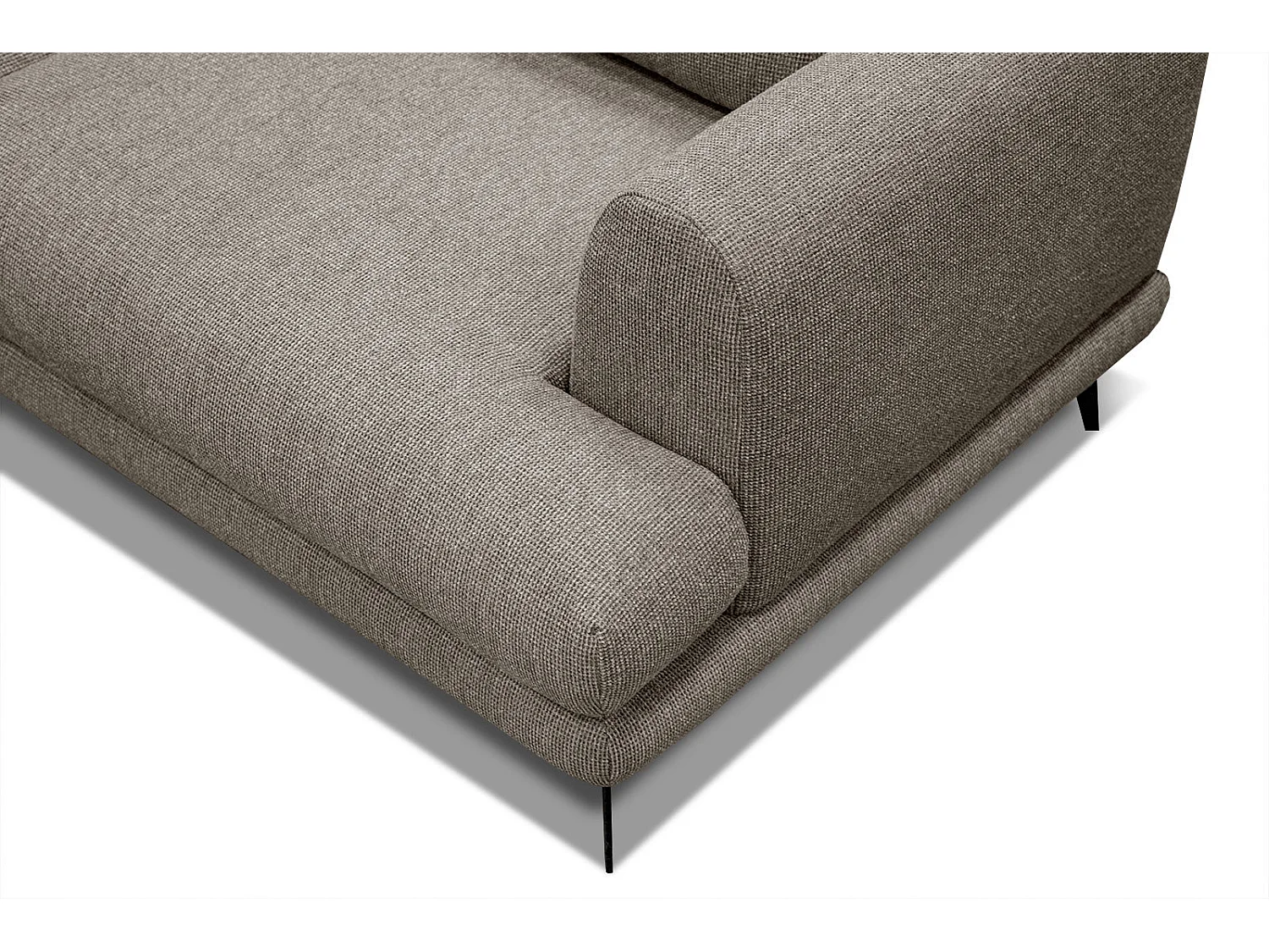 ADRIA Ecksofa 4-Sitzer links, taupe