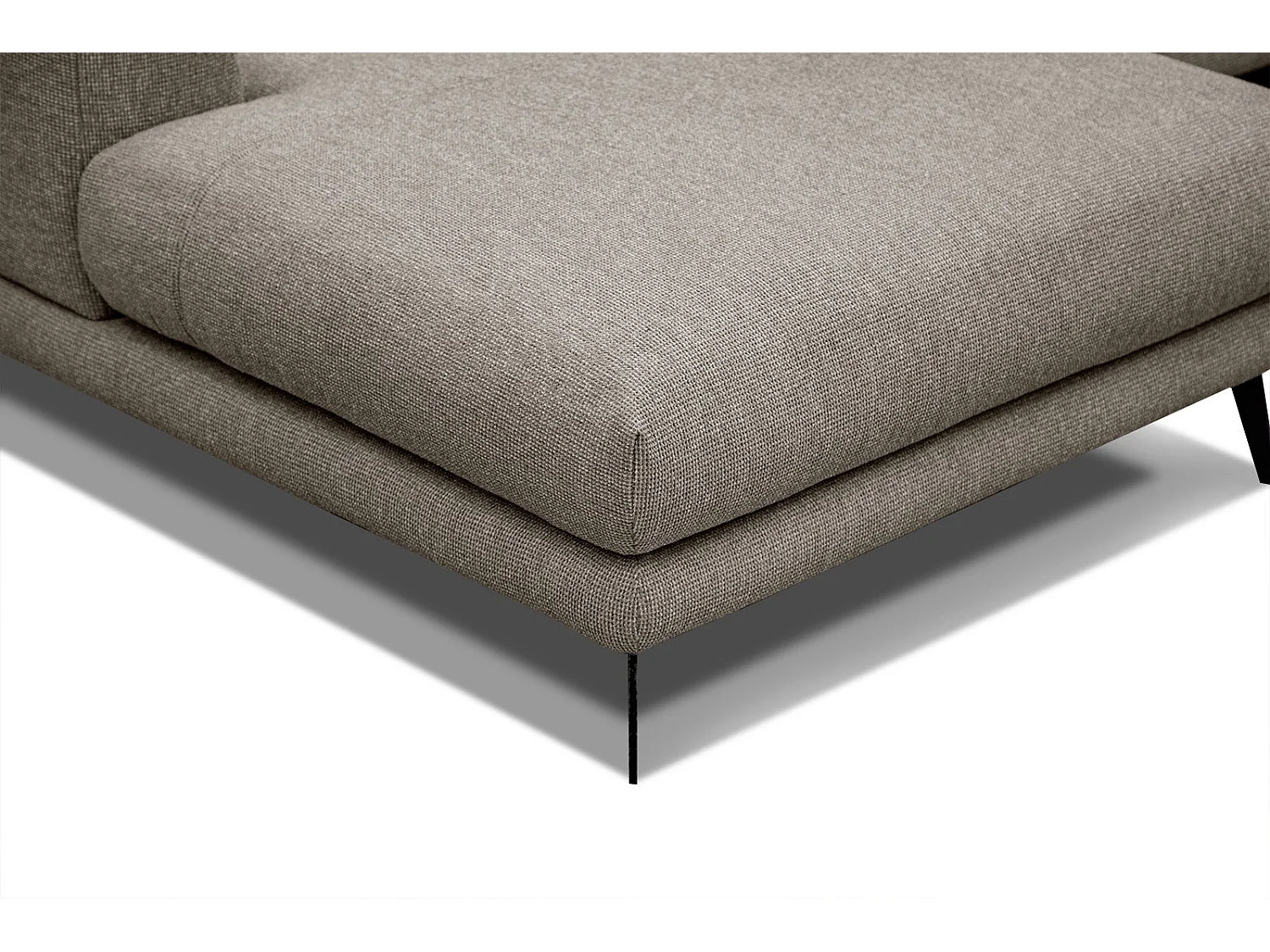ADRIA Ecksofa 4-Sitzer links, taupe
